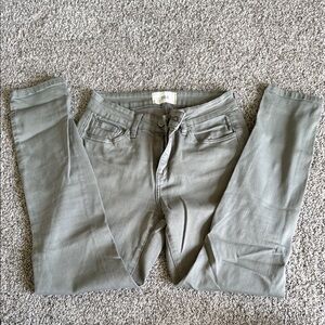 BKE Sage green Slim Fit Jeans